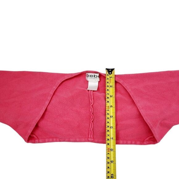 2/$20 BEBE Pink Shoulder Cardigan Top Size: Small - Picture 5 of 6